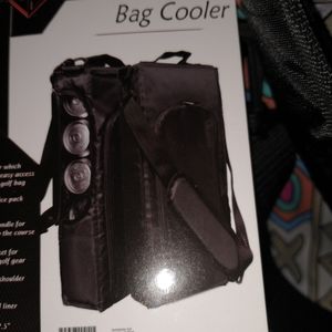 GOLF COOLER CADDY AND GOLF PILLOW